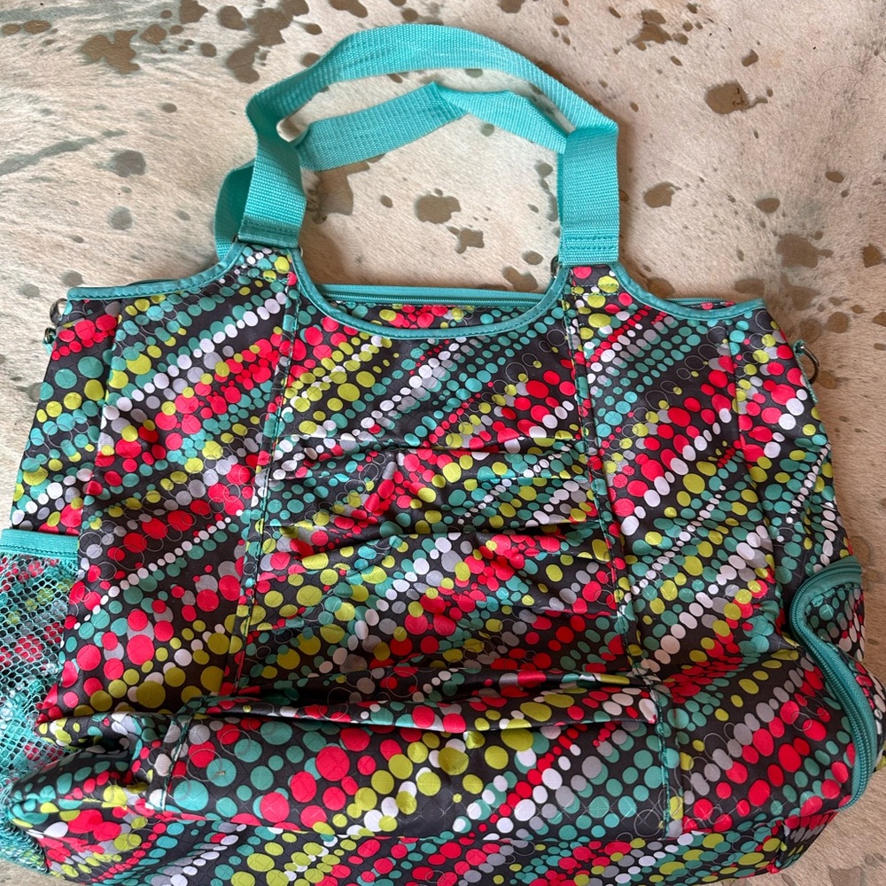 Thirty One Graffiti Dot Bag All Pro Tote - Picture 2 of 3